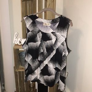 Evan Picone Shell sleeveless blouse XL